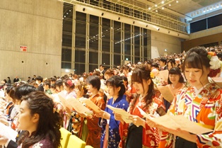 H28卒業式大学歌斉唱