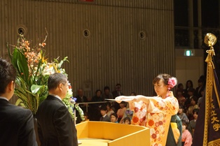 H28卒業式学位記授与